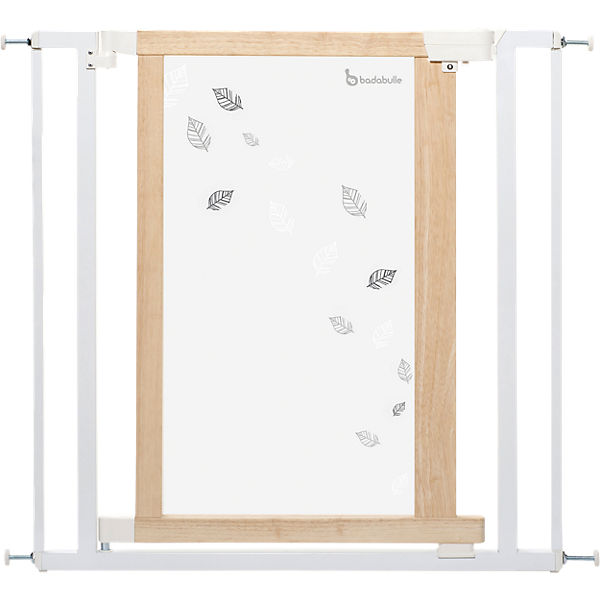 Deko Türschutzgitter Easy Close, weiße Blätter, 74,5 bis 82,5 cm