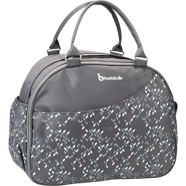 Wochenend-Wickeltasche Confetti, grau
