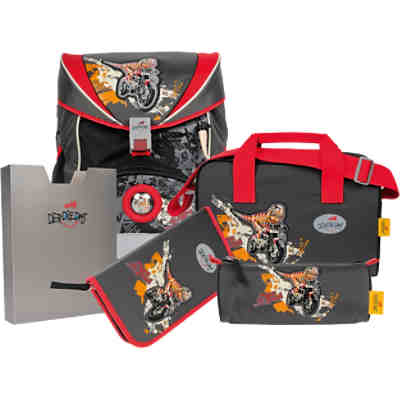 DerDieDas Schulrucksackset ErgoFlex Dino on the Road, 5-tlg. (Kollektion 2017/2018) 2