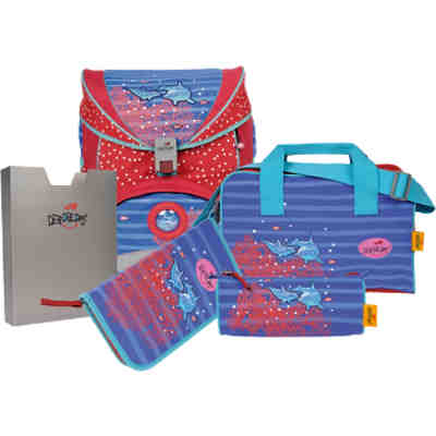 DerDieDas Schulrucksackset ErgoFlex Dolphin, 5-tlg. (Kollektion 2017/2018) 2
