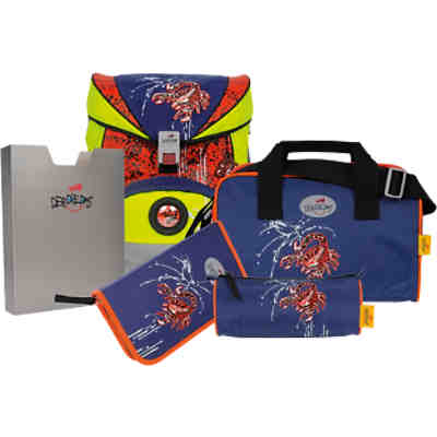Schulrucksackset ErgoFlex Exklusiv Safety Ltd. Edition DIN Scorpion, 5-tlg. - Kollektion 2017 2