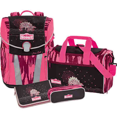 Scout Schulranzenset SUNNY Pink Dino, 4-tlg. (Kollektion 2017/2018) 2