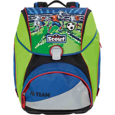 Scout Schulranzenset ALPHA FB Team, 4-tlg. (Kollektion 2017/2018)