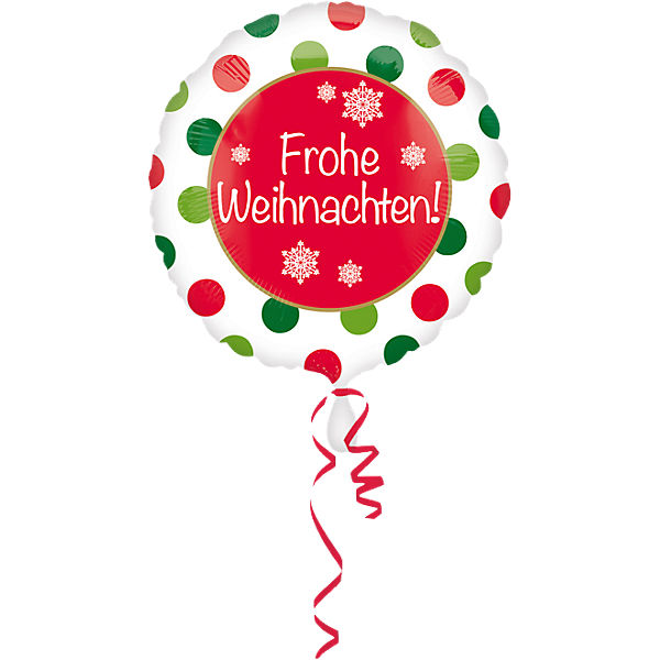 Folienballon Frohe Weihnachten