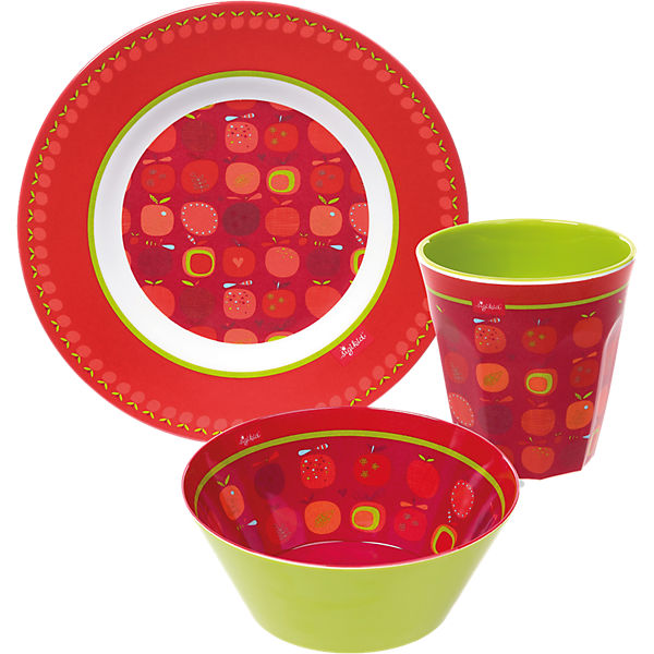 Melamin-Set Apfelherz (24654)
