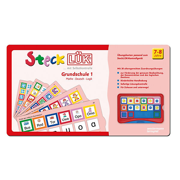steck LÜK: Grundschule mix 1 Mathe - Deutsch - Logik (rot)