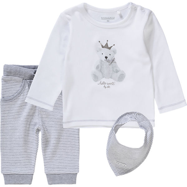 Baby Set Langarmshirt + Hose + Mütze