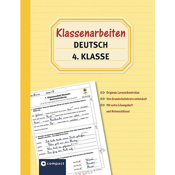 Klassenarbeiten Deutsch 4. Klasse
