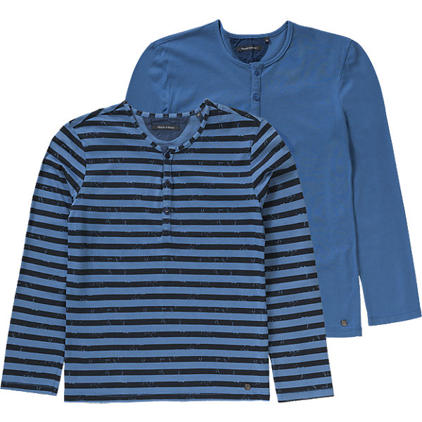 Langarmshirt für Jungen im Doppelpack