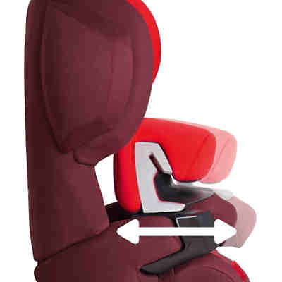Auto-Kindersitz Juno 2-Fix, Silver-Line, Rumba Red-Dark Red, 2018 2