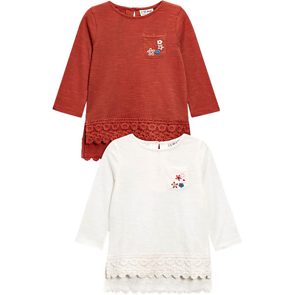 3/4-Arm-Shirts Doppelpack für Mädchen