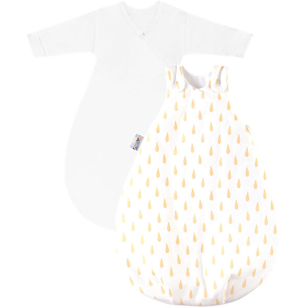 Schlafsack Cosy, Tröpfchen gelb, 2-tlg.