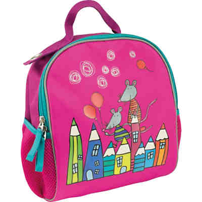 Kinderrucksack inkl. Sitzkissen Mini Kids Club, brombeere 2