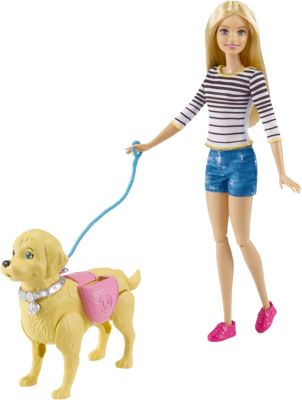 Игровой набор "Прогулка с питомцем", Barbie