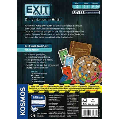 KENNERSPIEL DES JAHRES 2017 - EXIT - Das Spiel - Die verlassene Hütte - Level Fortgeschrittene 2