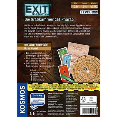 KENNERSPIEL DES JAHRES 2017 - EXIT - Das Spiel - Die Grabkammer des Pharao - Level Profis 2