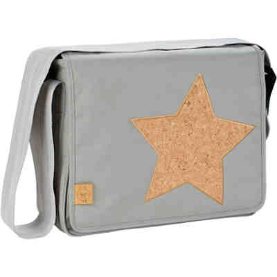 Wickeltasche, Casual, Messenger Bag, Cork Star, Light Grey