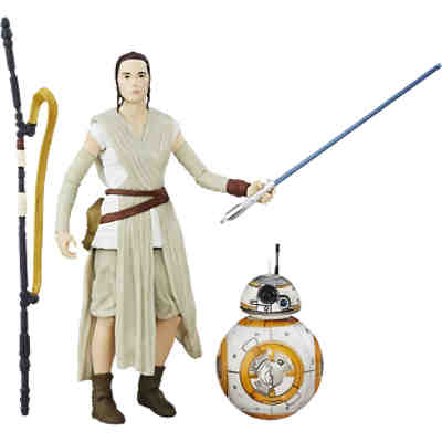 Star Wars E7 The Black Series 15 cm Figur: Rey Jakku & BB-8 Droide