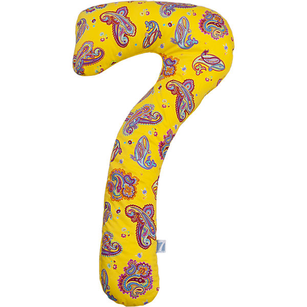 Still- und Schlafkissen my7 inkl. Bezug, Paisley gelb