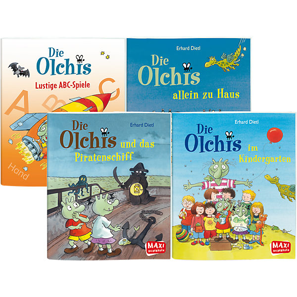 MAXI Abenteuer mit den Olchis, 4 Bücher