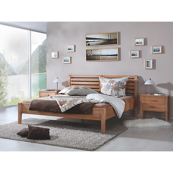 Futonbett FATI, Buche massiv, geölt, 180 x 200 cm