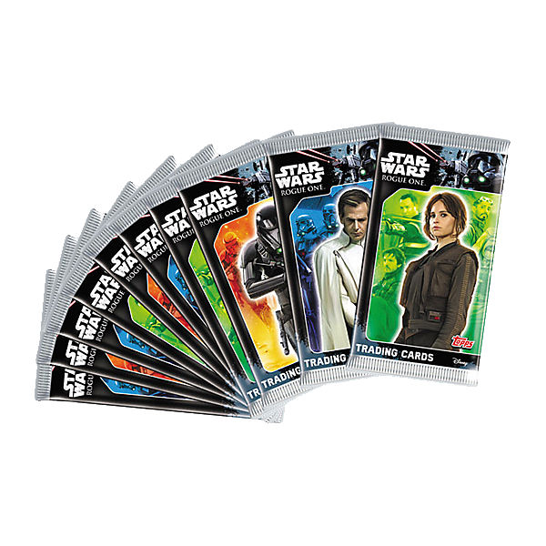 Topps Sammelkarten - Star Wars Rogue One Booster 10er Bundle (50 Karten)