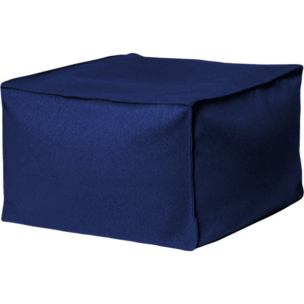 Sitzhocker Loft, 80 x 80 cm, FELT, dunkelblau