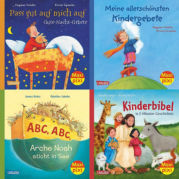 Die schönsten Bibelgeschichten und Gebete für Kinder, 4 Hefte