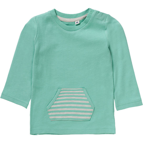 Baby Langarmshirt mit Kängurutasche für Jungen