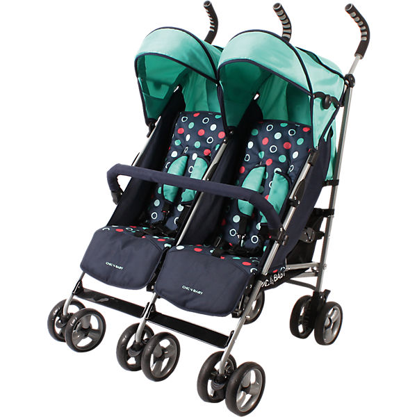 Zwillingsbuggy MOMO, menta, 2017