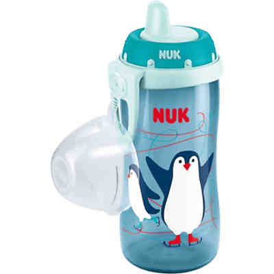 Trinkflasche Kiddy Cup, PP, 300 ml, Kunststoff-Trinktülle, blau 2