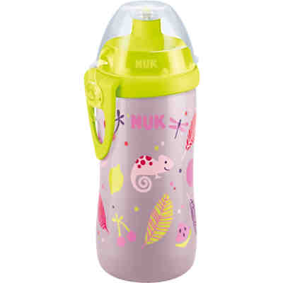 Trinkflasche Junior Cup, PP, 300 ml, Push Pull Tülle, auslaufsicher, rosa