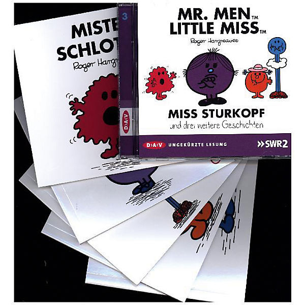 Mr. Men und Little Miss: Miss Sturkopf und drei weitere Geschichten, 5 Bücher und 1 Audio-CD