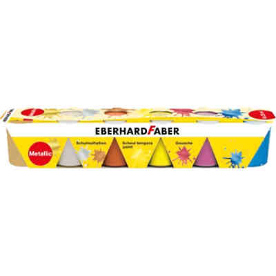 Eberhard Faber Schulmalfarben Metallic, 6 x 25 ml
