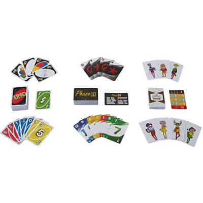 Kartenspiel-Klassiker in Metalldose: UNO, Phase 10 und Snappy Dressers 2