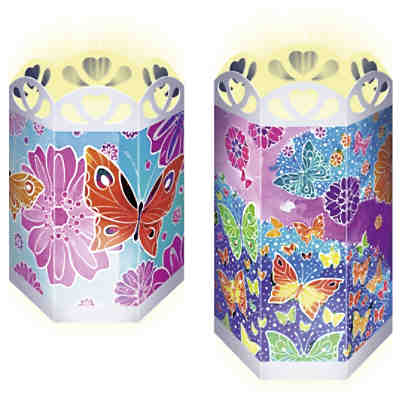 2er-Set Mal- & Bastelset Mixxy Colors Windlicht, Bunte Schmetterlinge 2