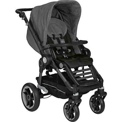 Kombi Kinderwagen BeYou! ELITE inkl. Gestelltragetasche, Marble Melange, Gestell Graphite, Rad 3, 2017 2