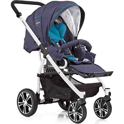 Kombi Kinderwagen F4 Air+ inkl. C3 Wanne, Gestell eloxiert, eisblau/ graphit/ Sterne, 2017 2
