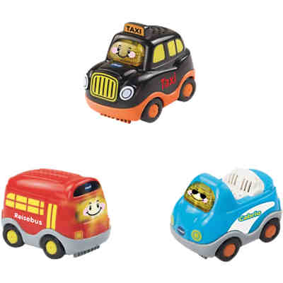 Tut Tut Baby Flitzer - Set 15 (London Taxi, London Reisebus, blaues Cabrio)