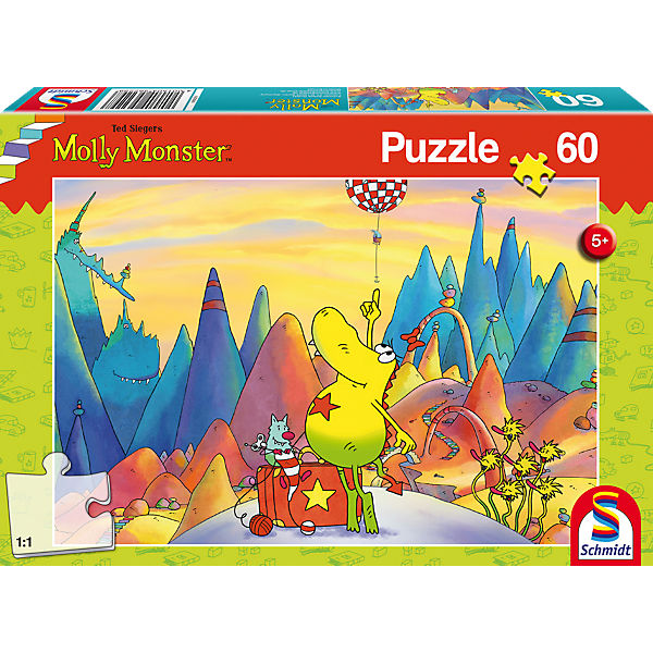 Puzzle 60 Teile Molly Monster auf Reisen