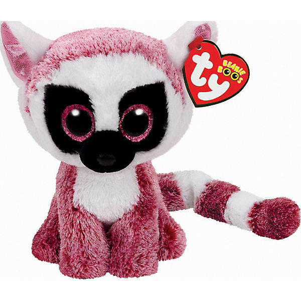 Beannie Boo Lemur Leeann, pink 15cm