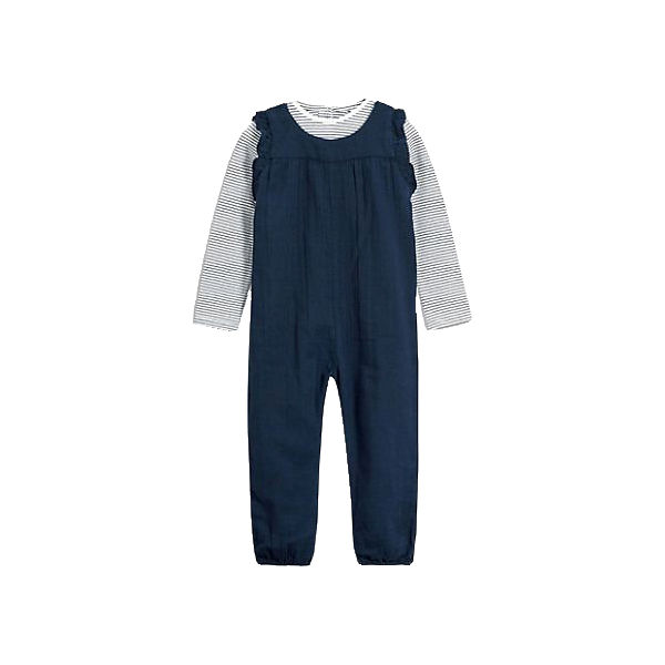 Set Jumpsuit + Langarmshirt für Mädchen