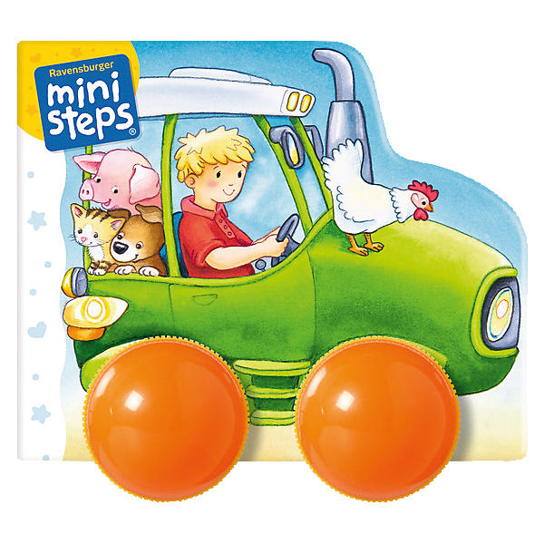 ministeps Mein erstes Räder-Rasselbuch: Fahr los, kleiner Traktor!