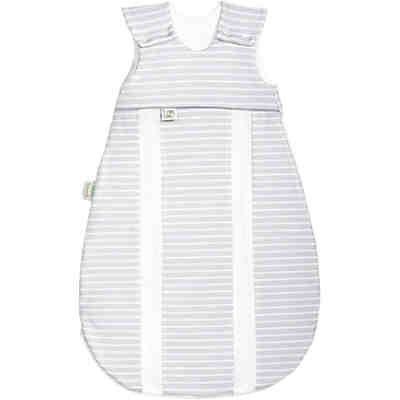 Schlafsack prima klima, Jersey, Steifen silberfarbig