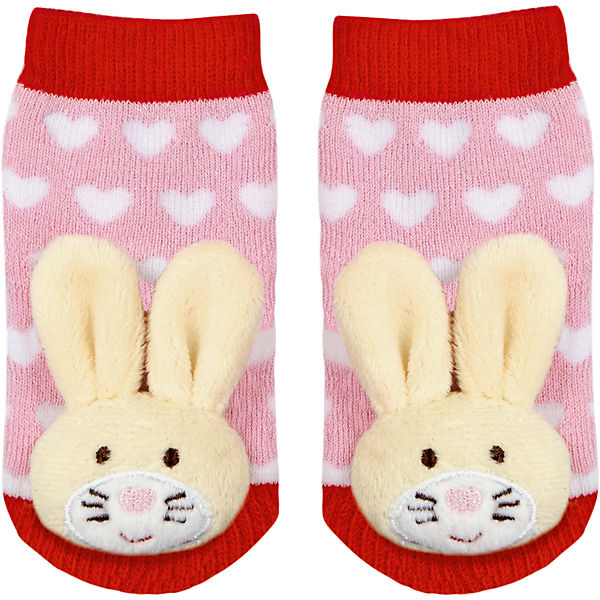 Rasselsöckchen Häschen BabyGlück, one size (2-12 Monate)