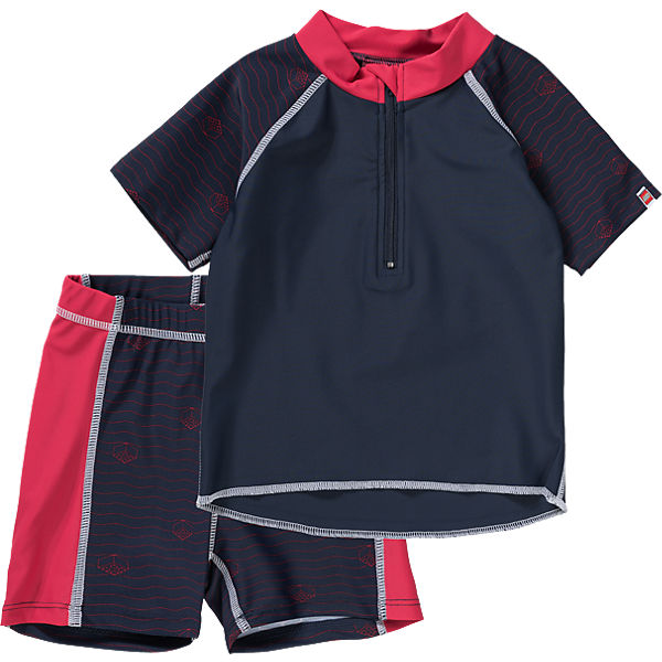 Schwimmanzug Set: T-Shirt + Shorts mit UV-Schutz für Mädchen
