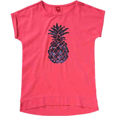 T-Shirt mit Wendepaillletten für Mädchen REG, Ananas 2