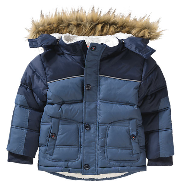 Winterjacke mit abnehmbarer Kapuze für Jungen