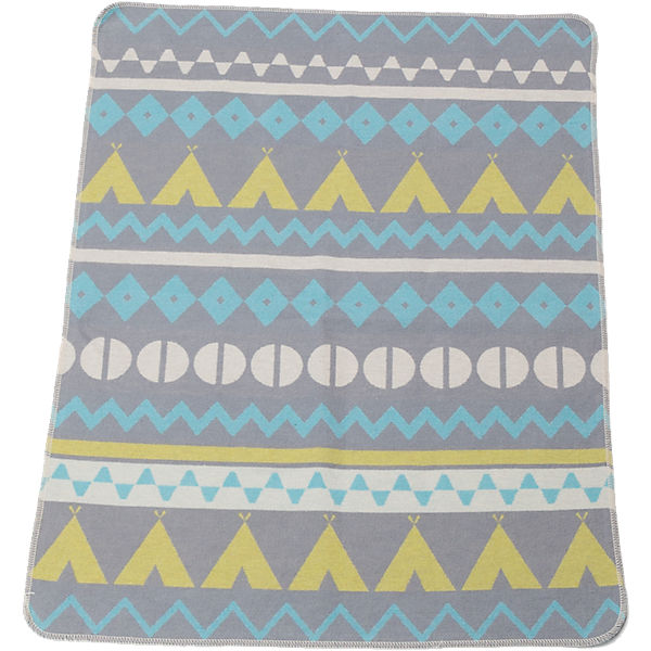 Babydecke Juwel, Tippie blau, 70 x 90 cm