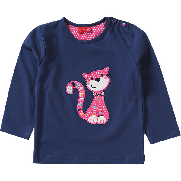 Baby Langarmshirt für Mädchen, Katze